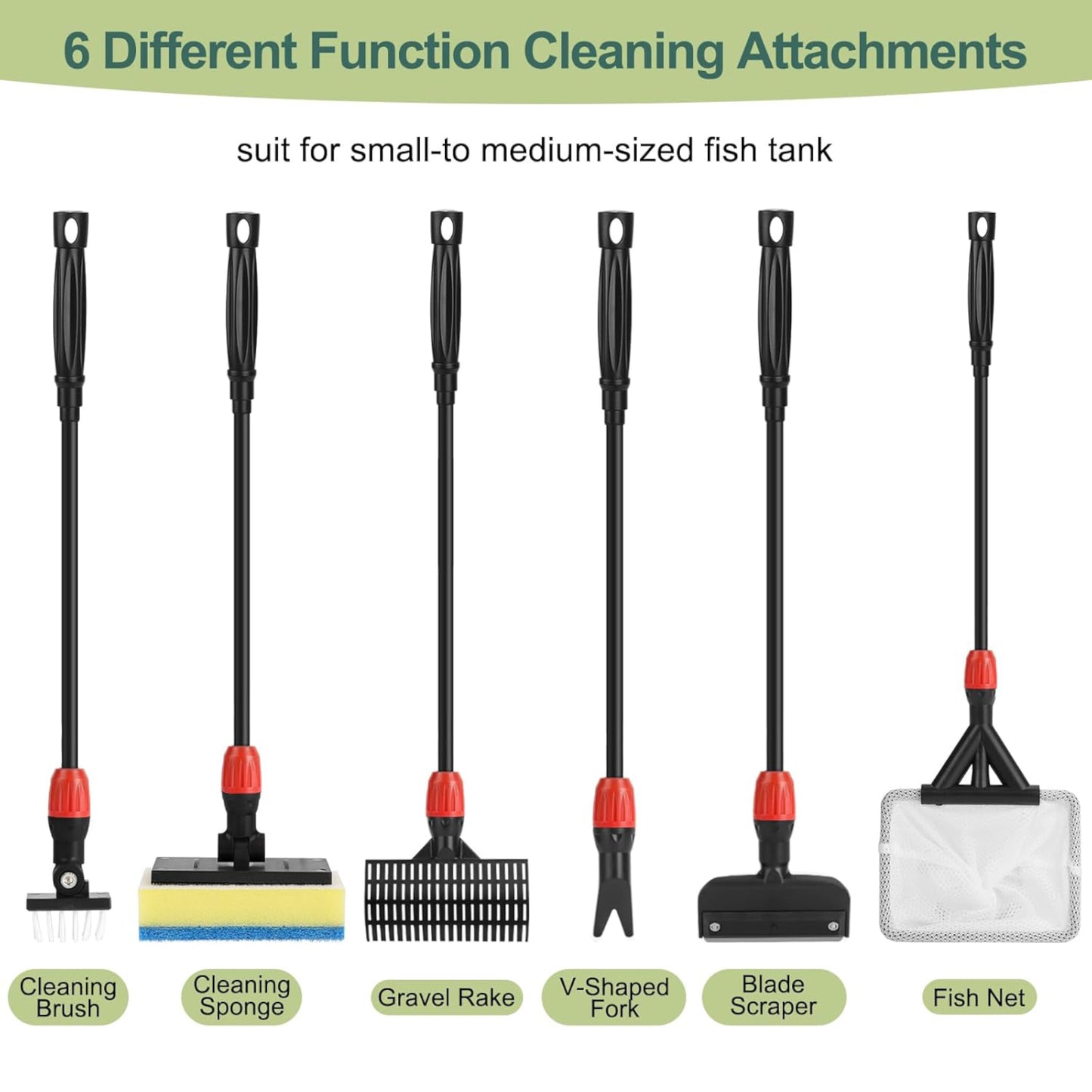 Hygger Aquarium Cleaning Set 6-In-1