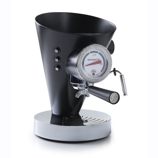 Bugatti Italy Diva Light Details Espresso Coffee Machine - Black