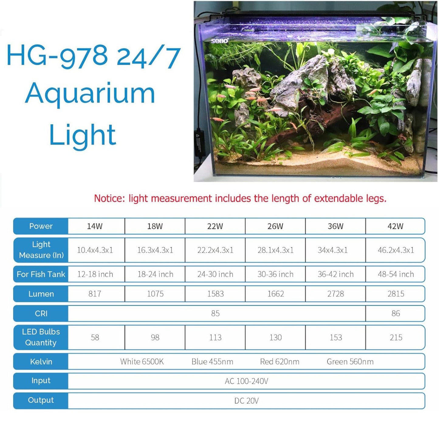Hygger LED Fish Tank Lights