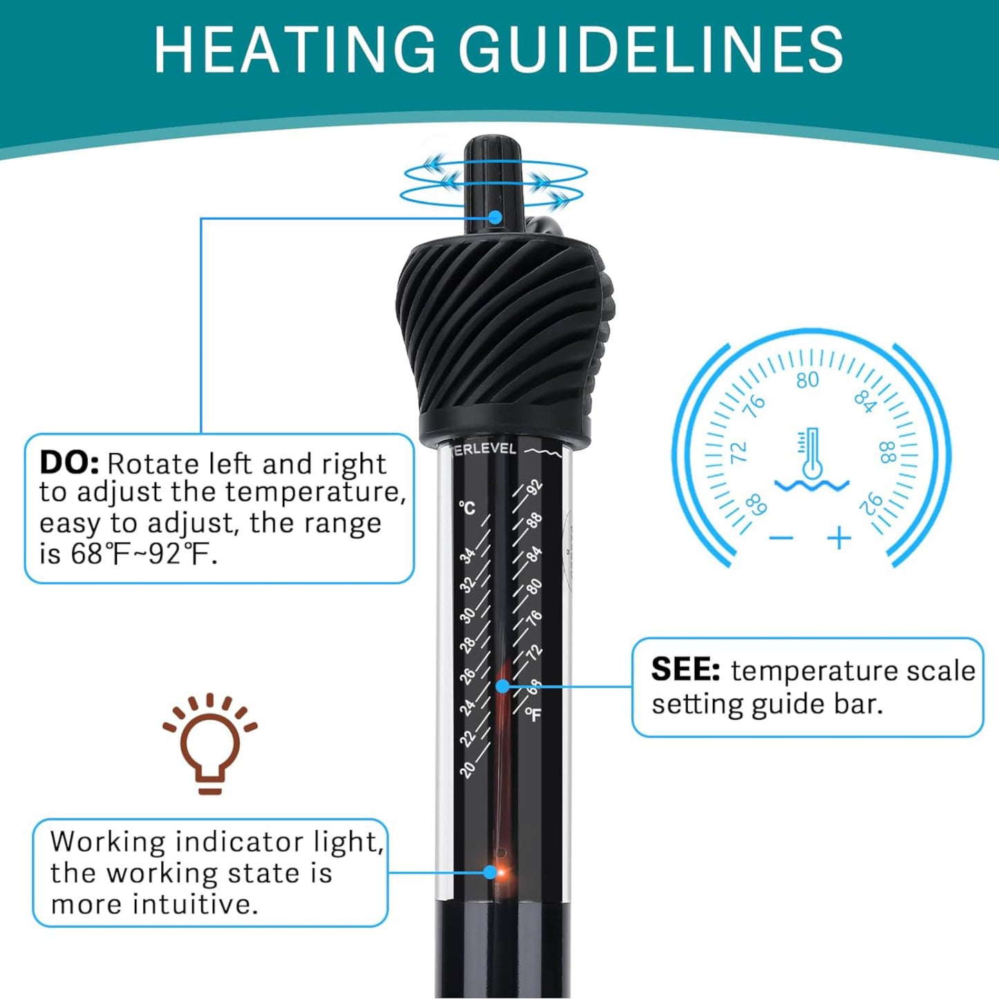 Hygger ETL Certification Aquarium Heater