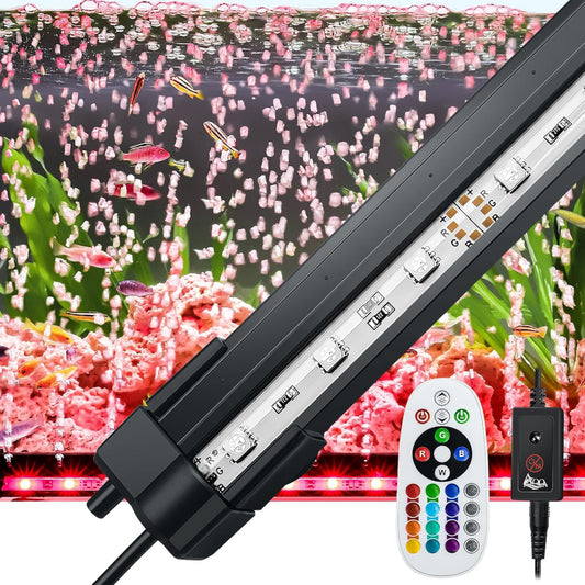 Hygger Aquarium Submersible LED Light Bubbler Decoration