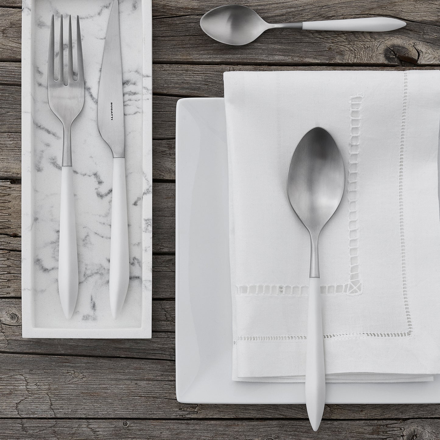Bugatti Ares Cutlery Set 16-piece Cutlery Set - White