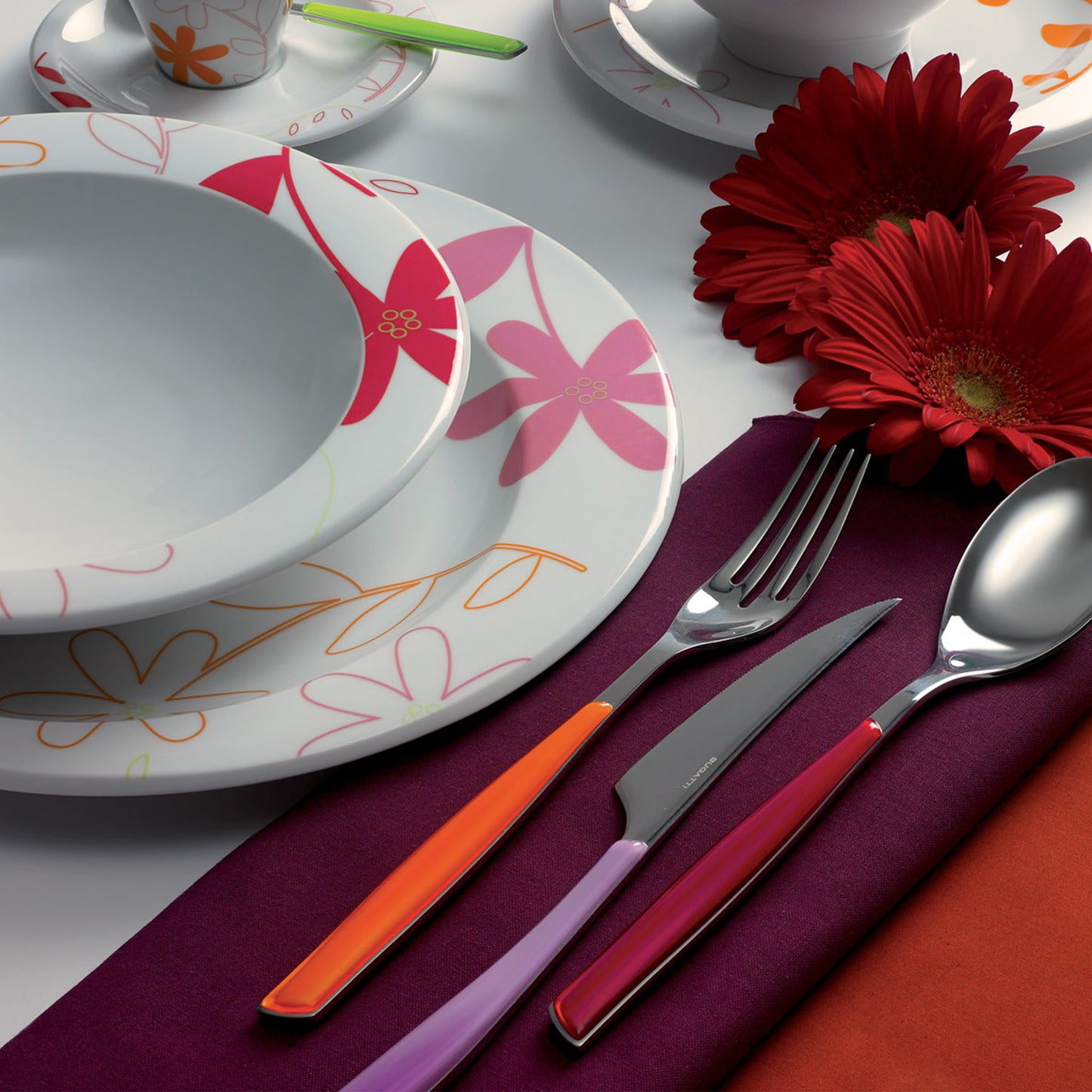 Bugatti Glamour 24-piece Cutlery Set - Orange