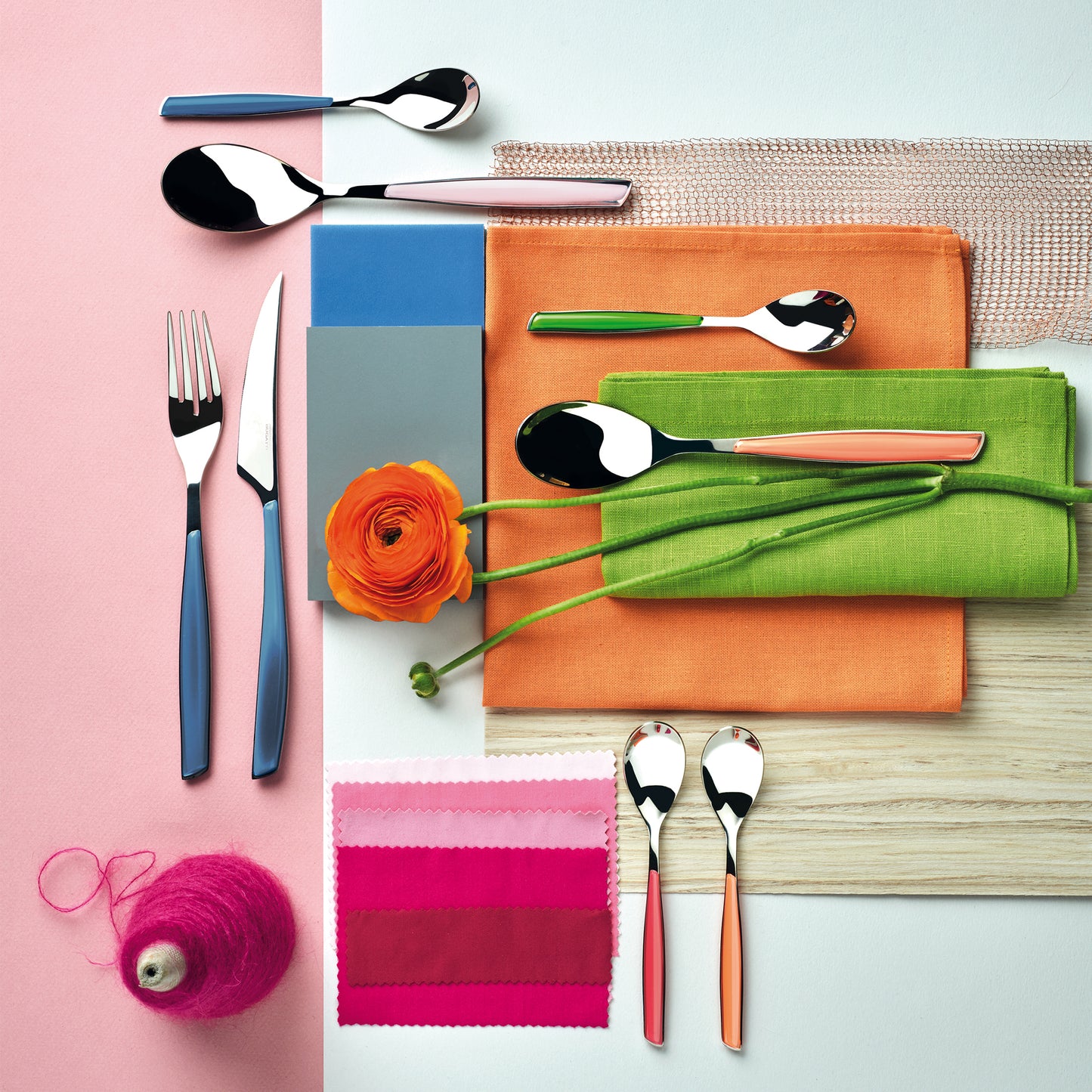 Bugatti Glamour 24-piece Cutlery Set - Lotus Pink