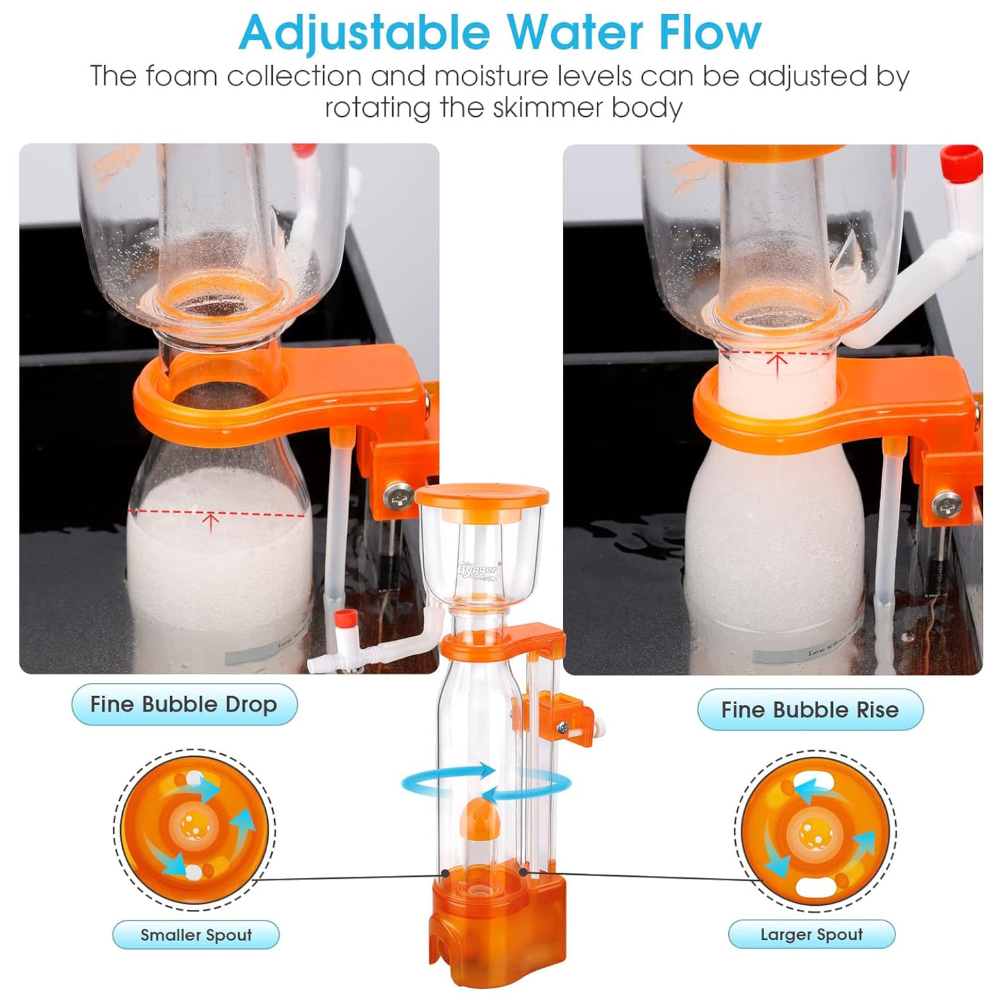 Hygger Internal Mini Protein Skimmer