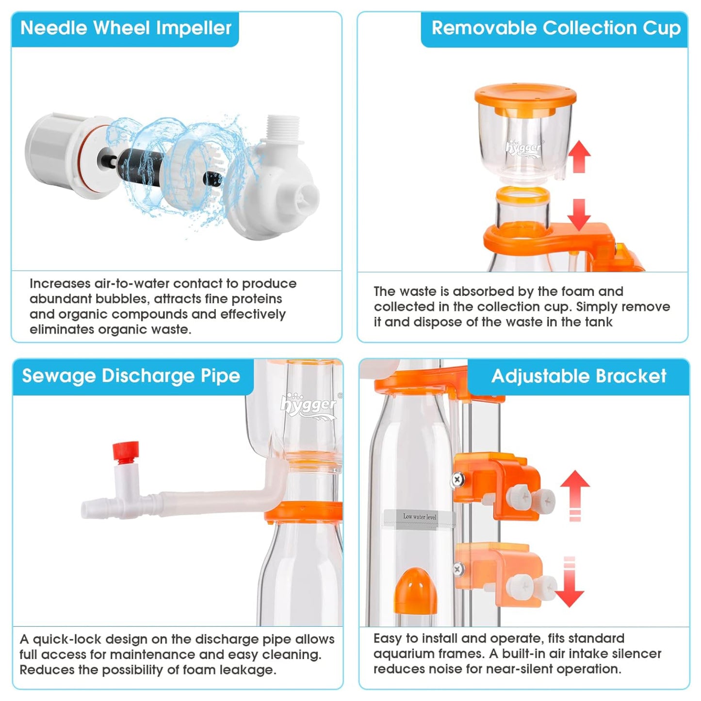 Hygger Internal Mini Protein Skimmer