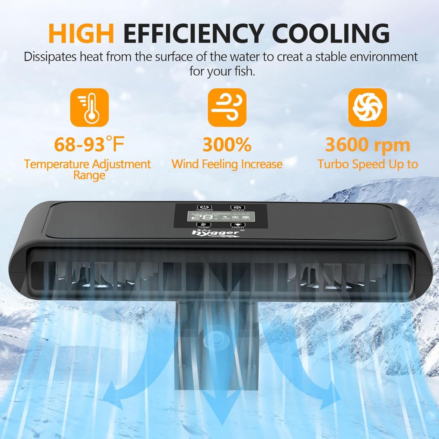 Hygger Aquarium Chiller Fan
