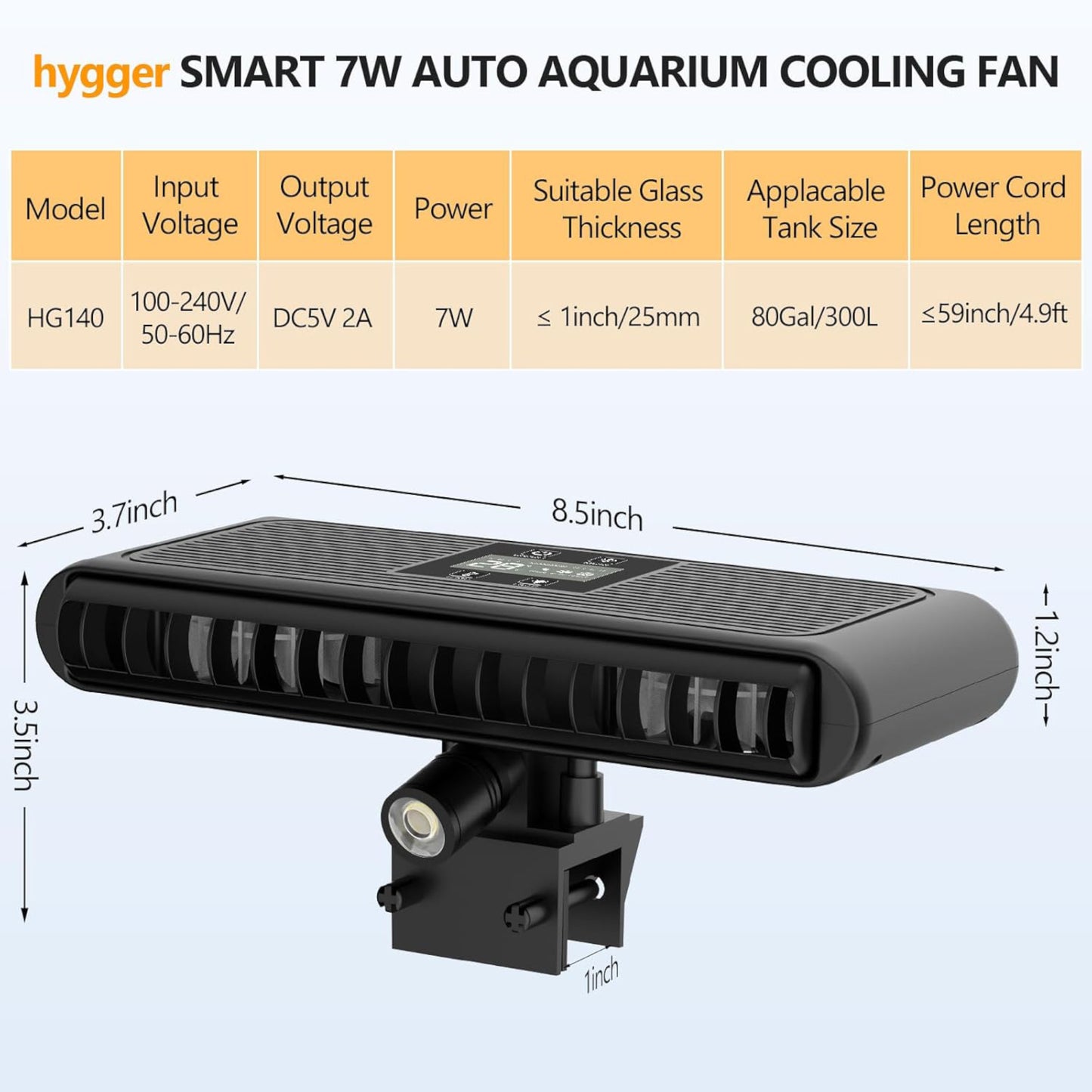 Hygger Aquarium Chiller Fan