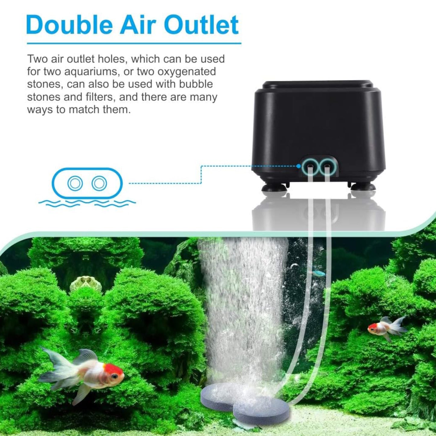 Hygger Aquarium Air Pump