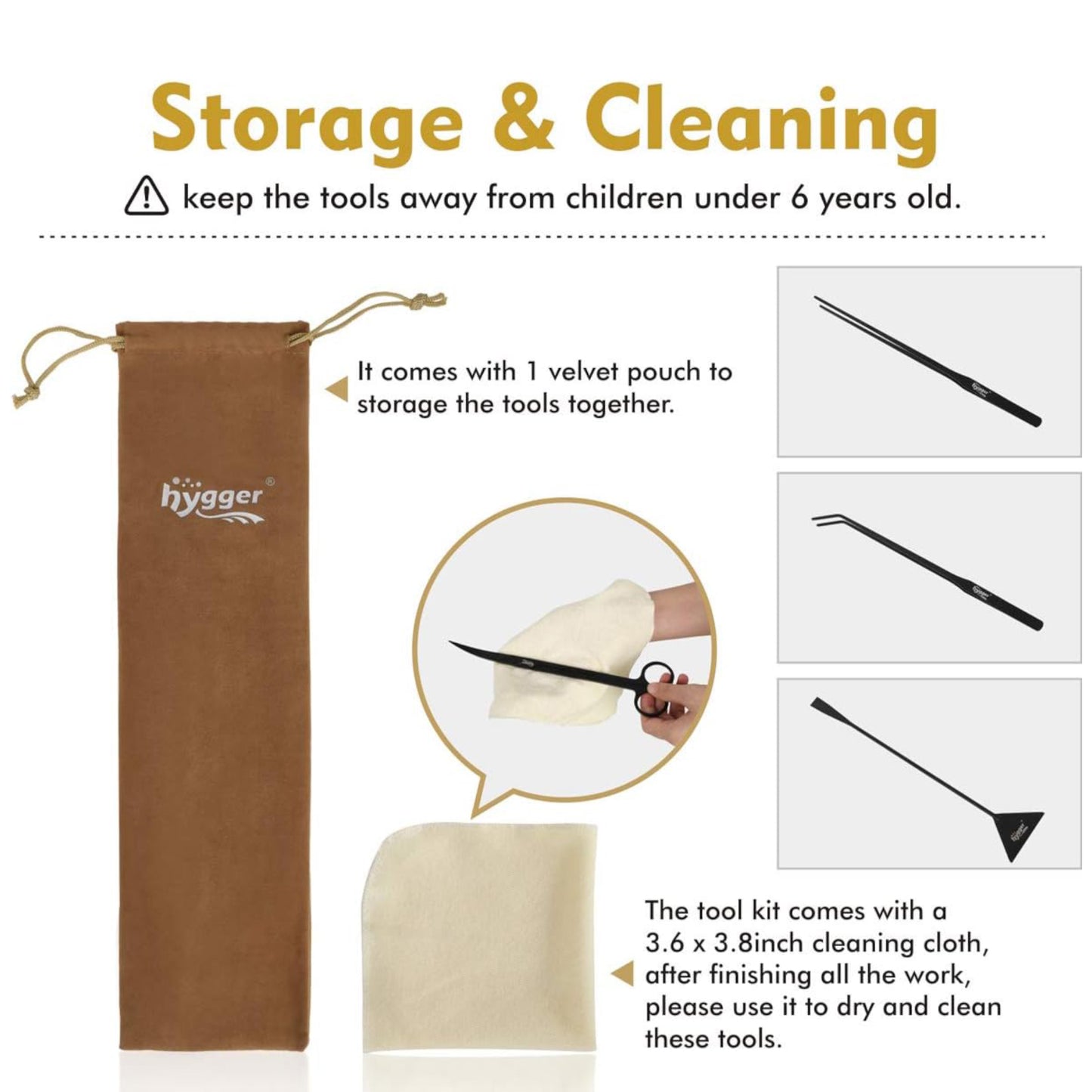 Hygger Fish Tank Cleaner Tool Kit
