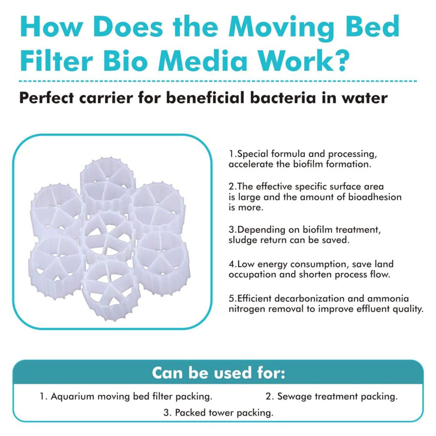 Hygger High Surface Area Floating Moving Filter Bio Media - Small
