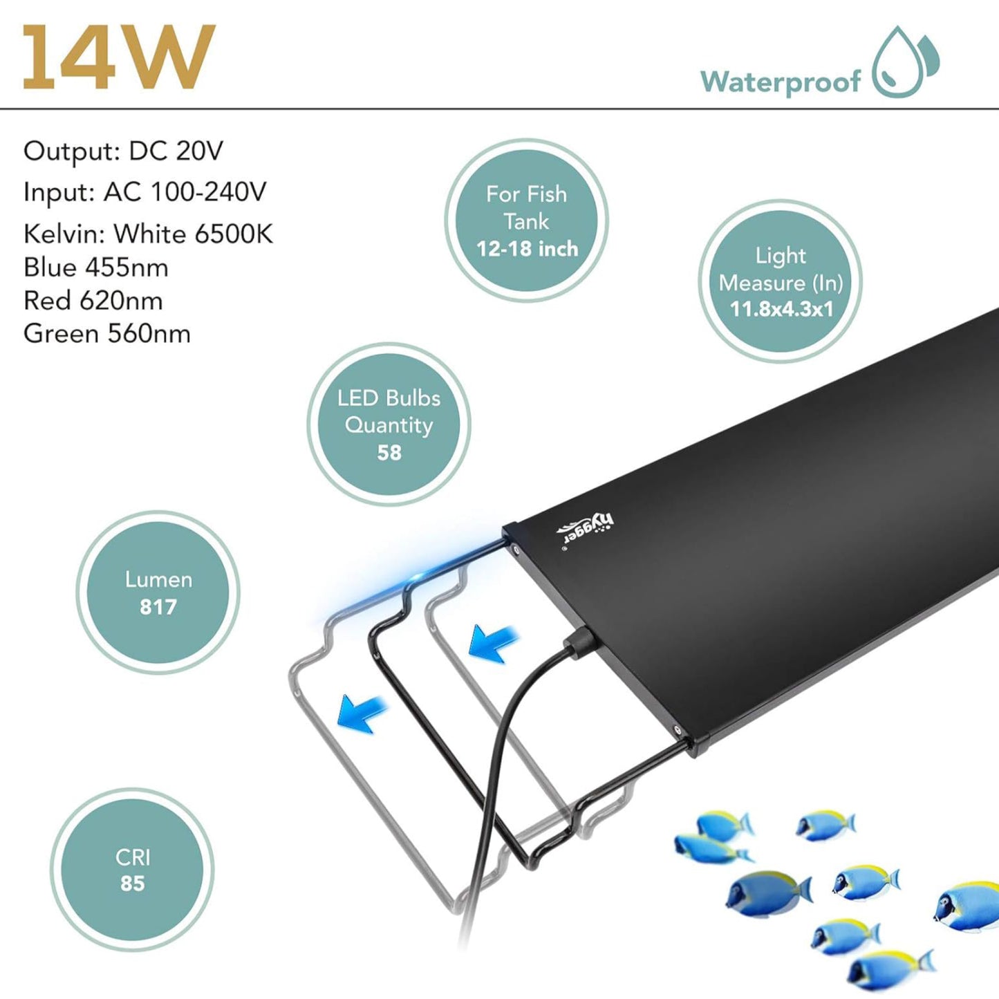 Hygger LED Fish Tank Lights