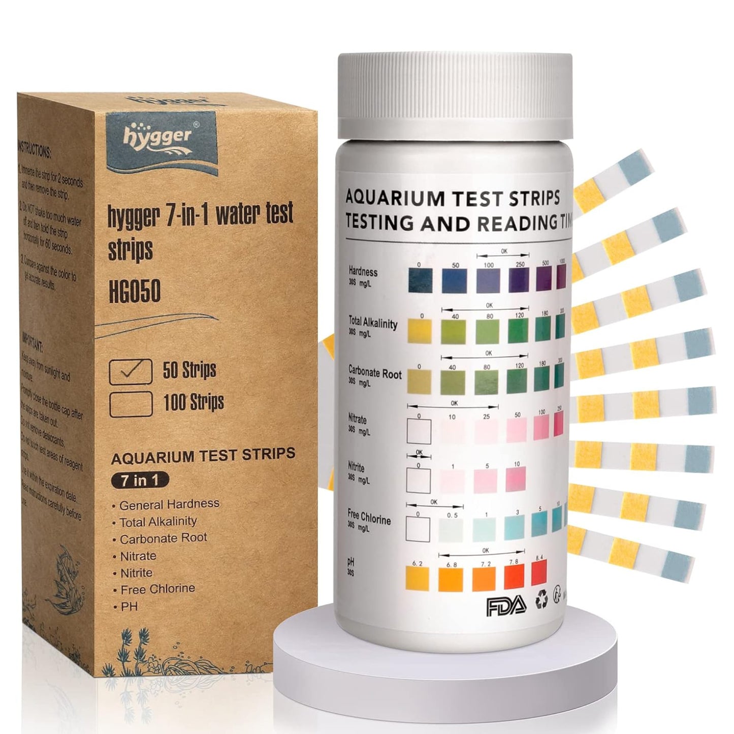 Hygger 7 in 1 Aquarium Test Strips