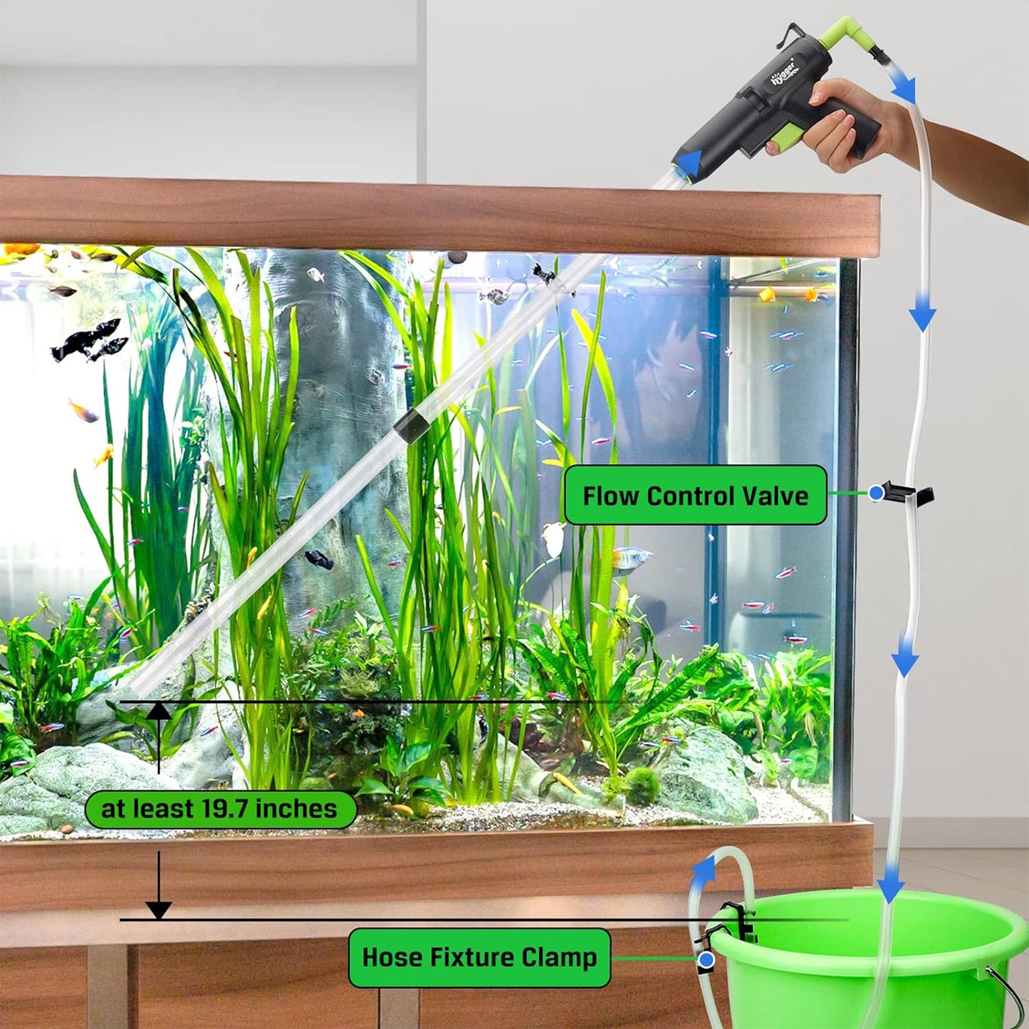 Hygger Aquarium Vacuum Gravel Cleaner