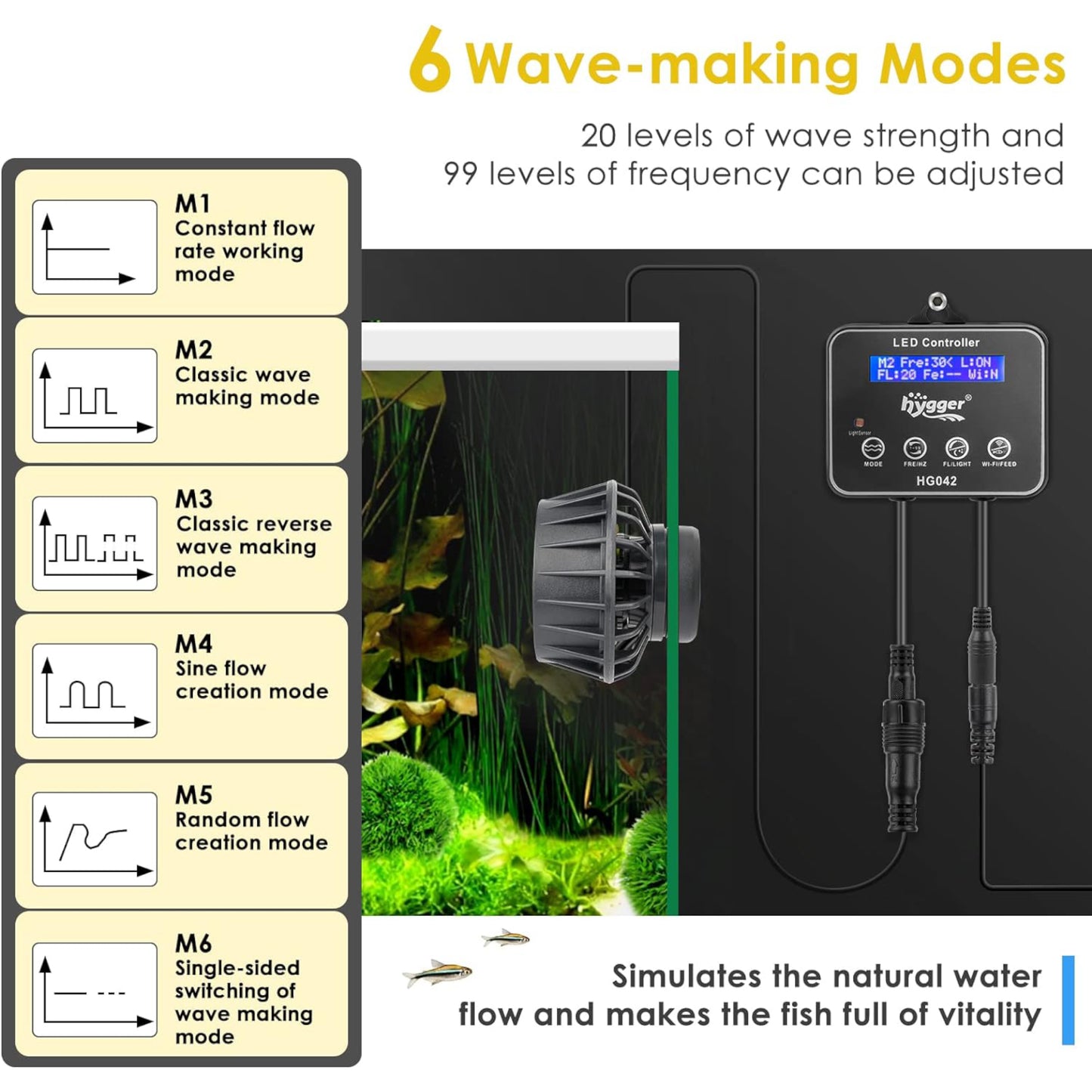 Hygger Inverter Wavemaker Pump