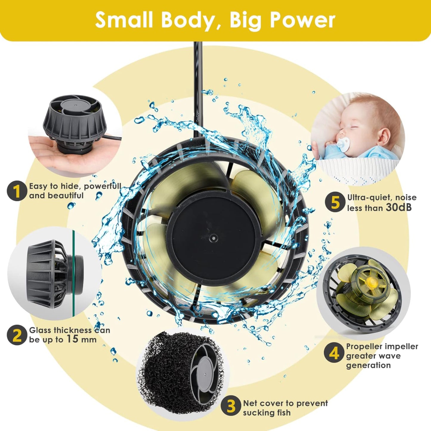 Hygger Inverter Wavemaker Pump