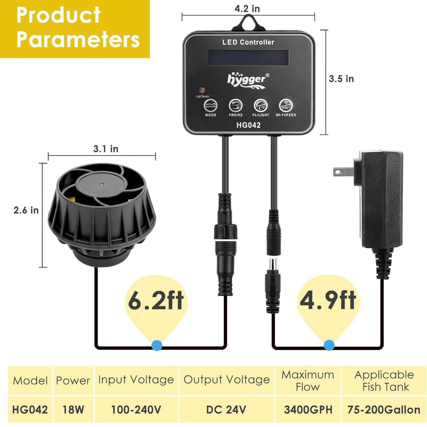 Hygger Inverter Wavemaker Pump