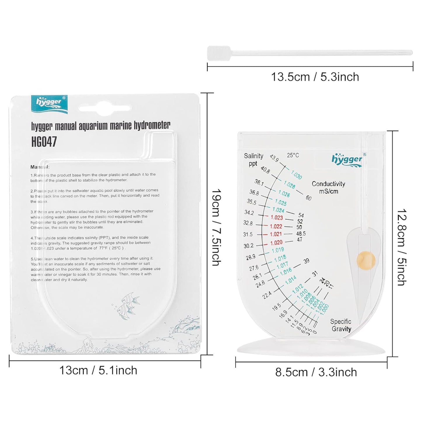 Hygger Aquarium Hydrometer