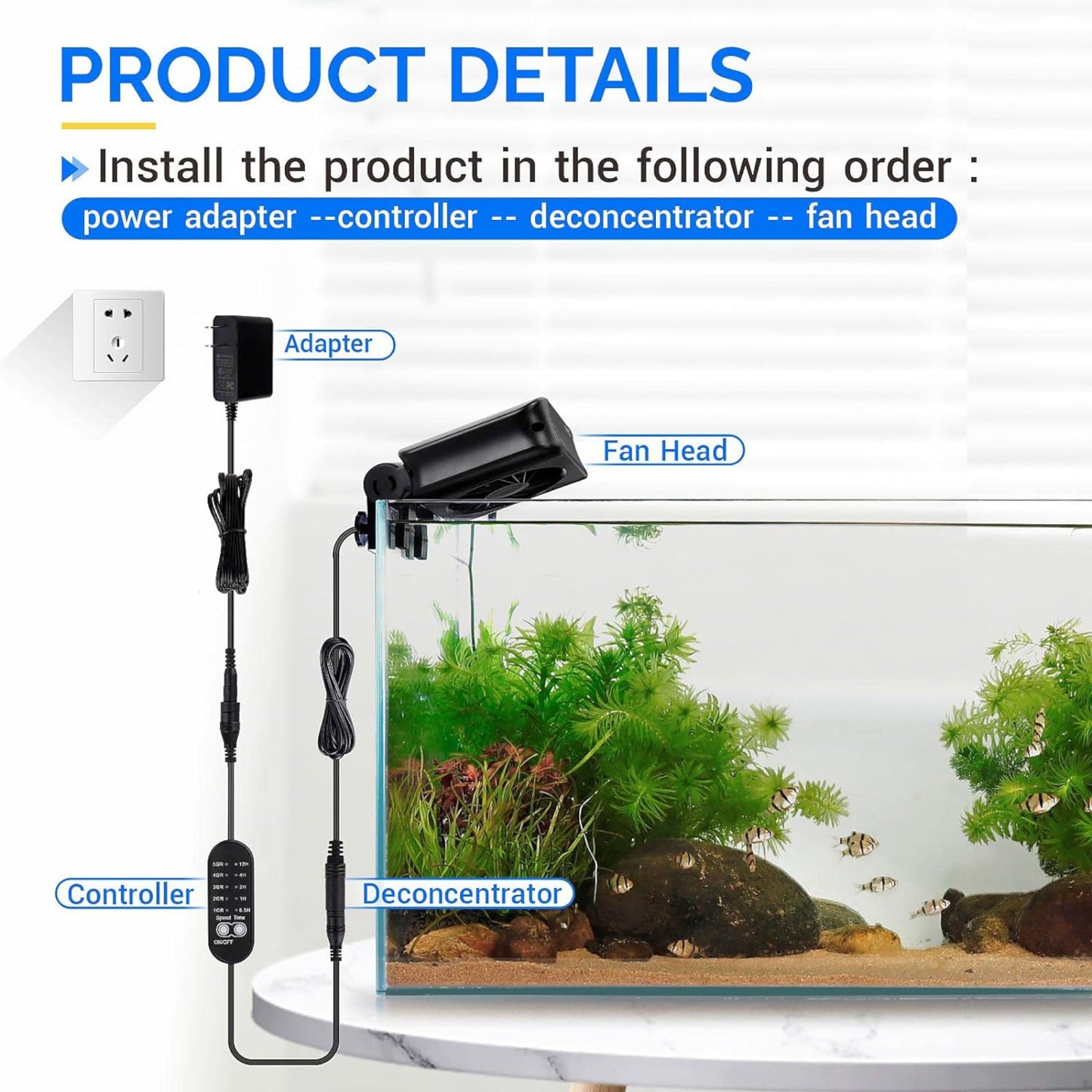 Hygger Aquarium Chiller Cooling Fan