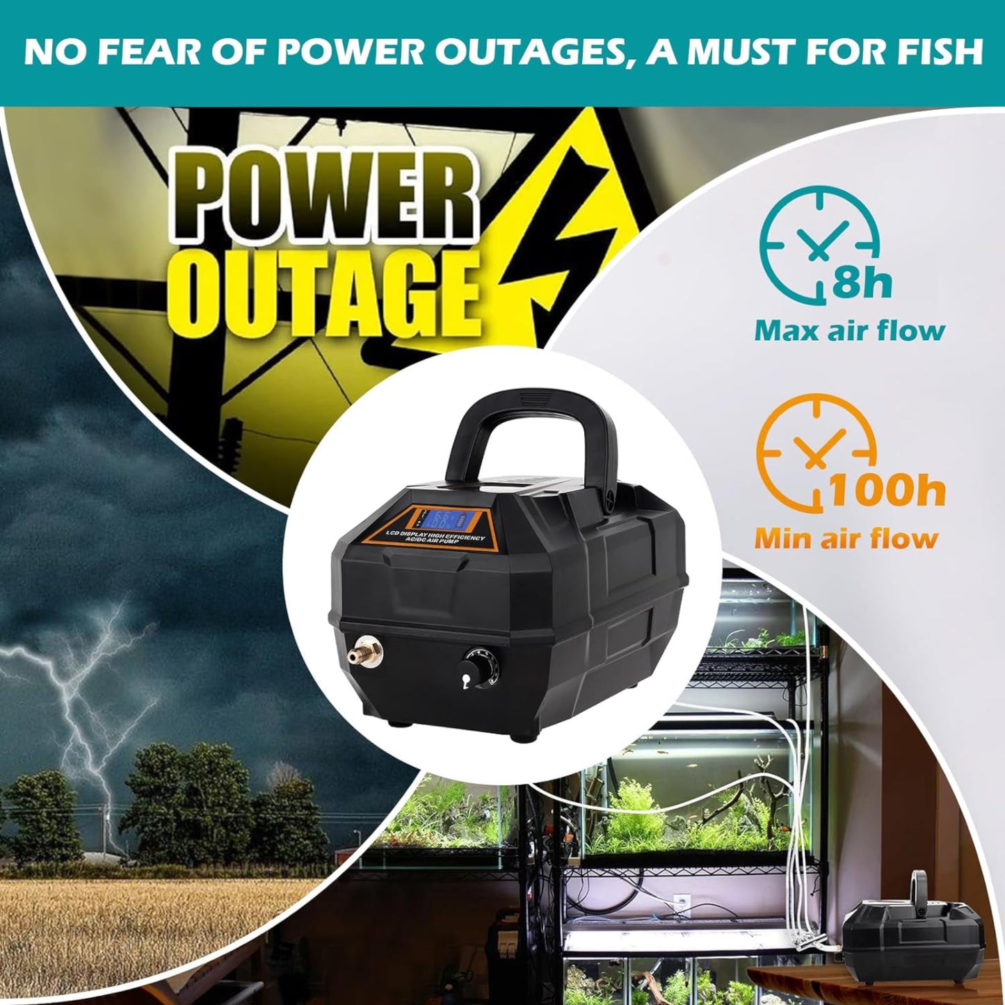 Hygger Portable Air Pump Kit