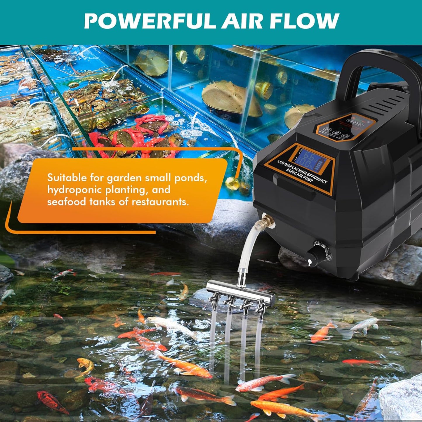 Hygger Portable Air Pump Kit