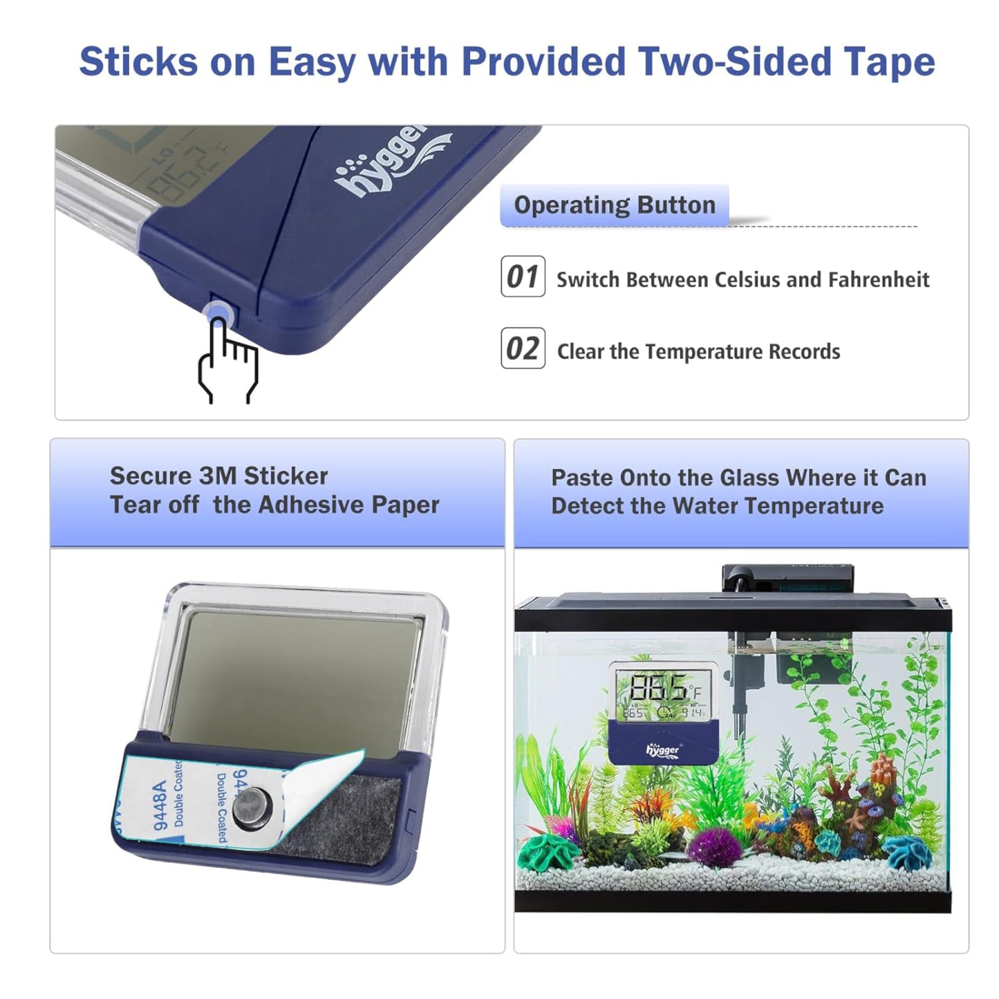 Hygger External Aquarium Thermometer
