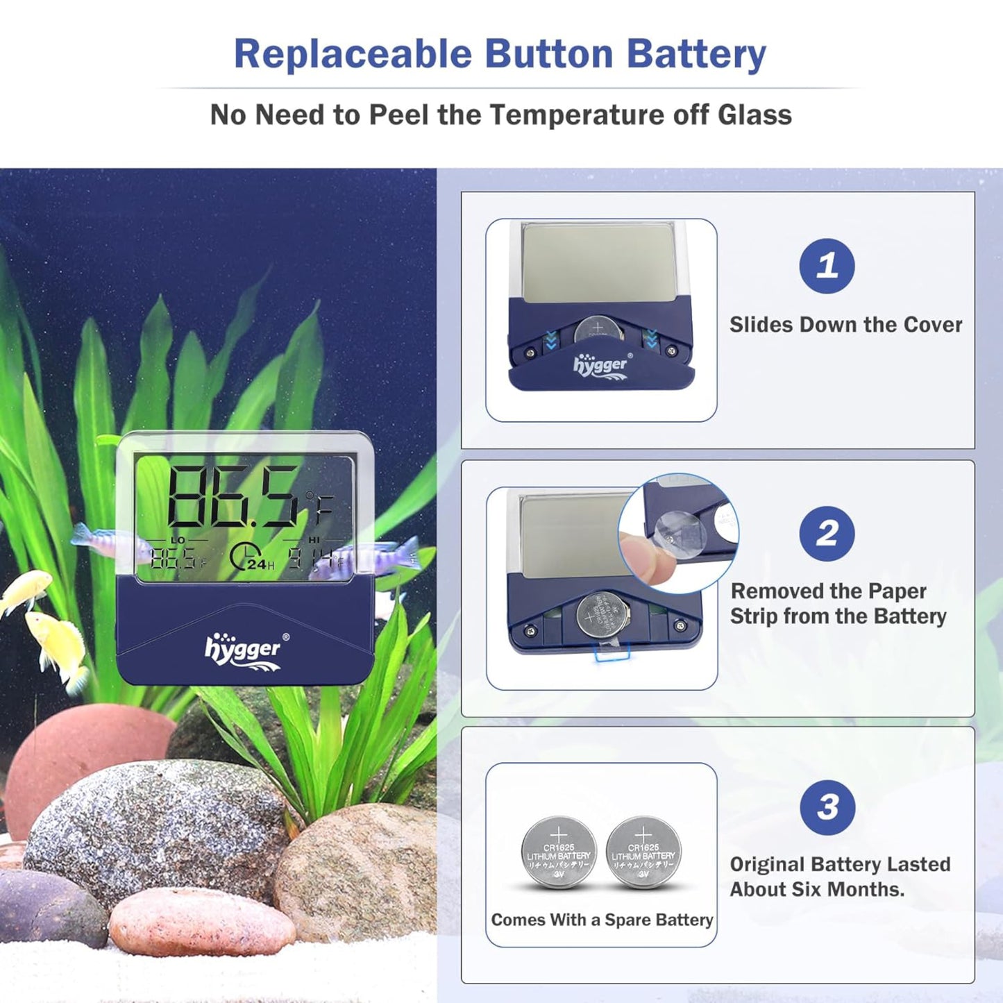 Hygger External Aquarium Thermometer