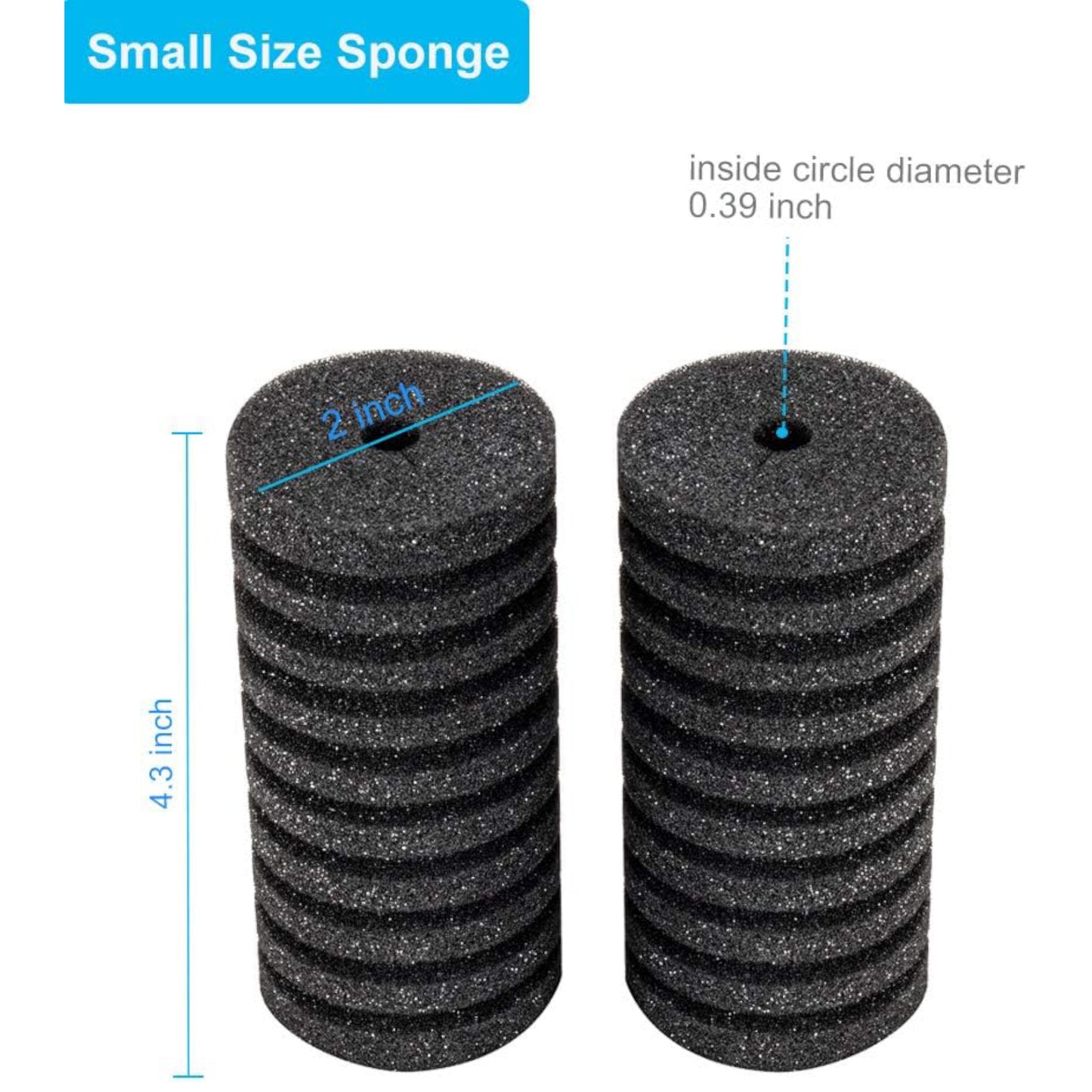 Hygger Aquarium Double Sponge Filter - Small