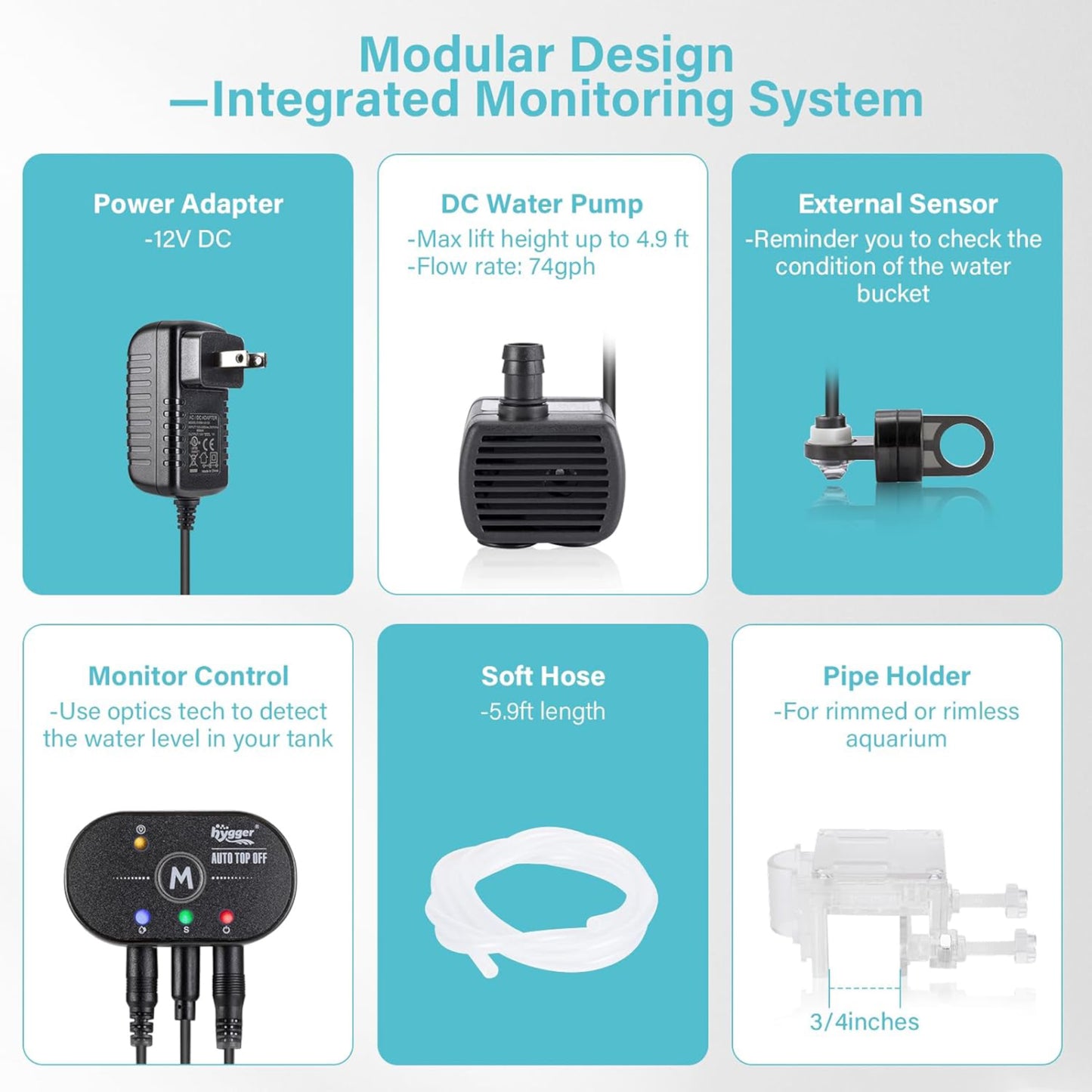Hygger Aquarium Auto Top Off Kit