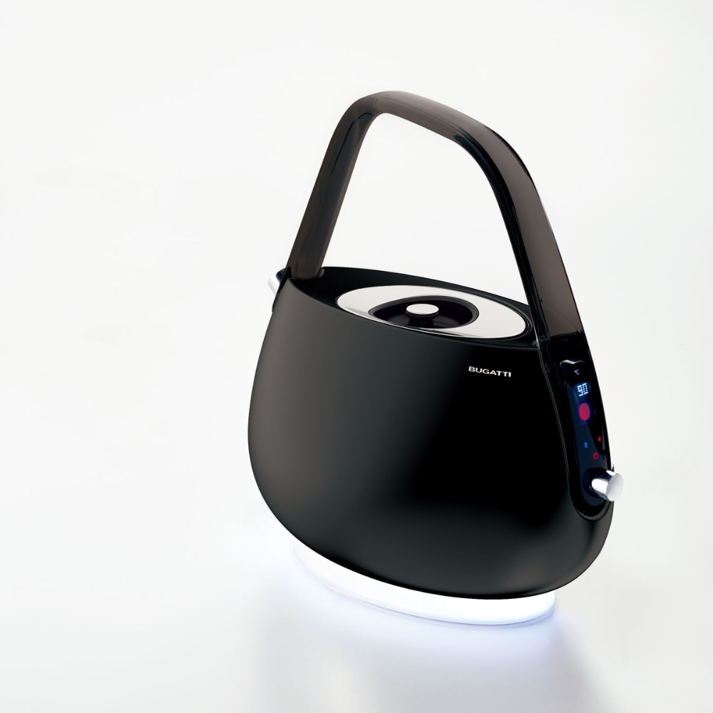 Bugatti Italy Jacqueline Kettle Smoky Handle - Black