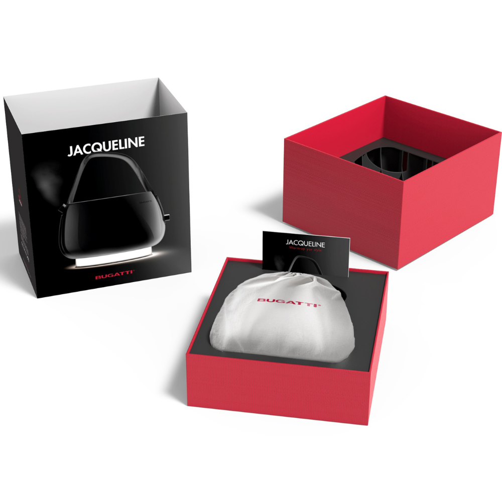 Bugatti Italy Jacqueline Kettle Smoky Handle - Black