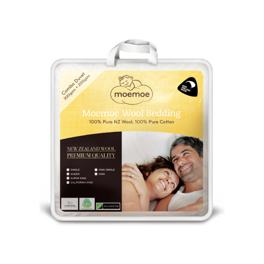 Moemoe 100% New Zealand Wool Combo Duvet Inner - 200+300gsm Queen