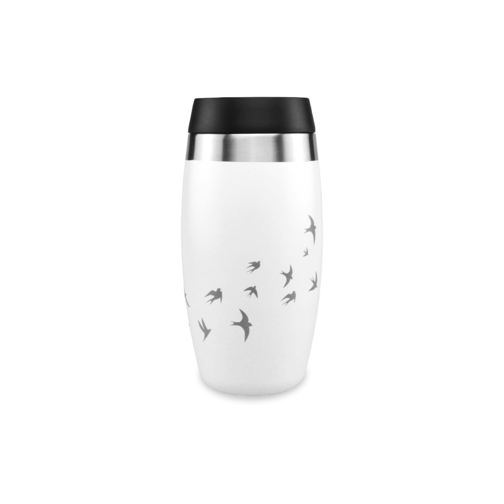 OHelo White Tumbler With Etched Swallows