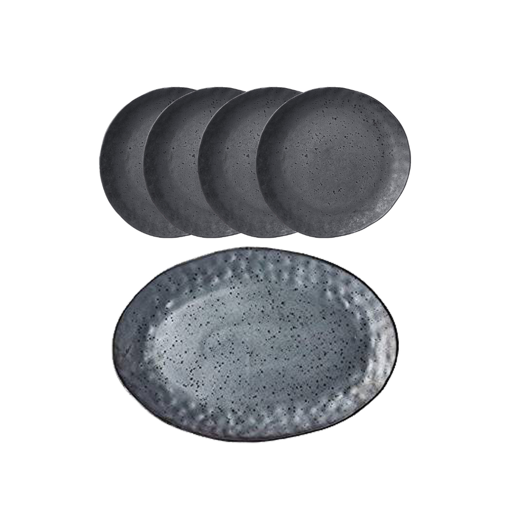 ShervinVerkil Rania Tapas Dining Platter & Tapas Plates 5-piece Set