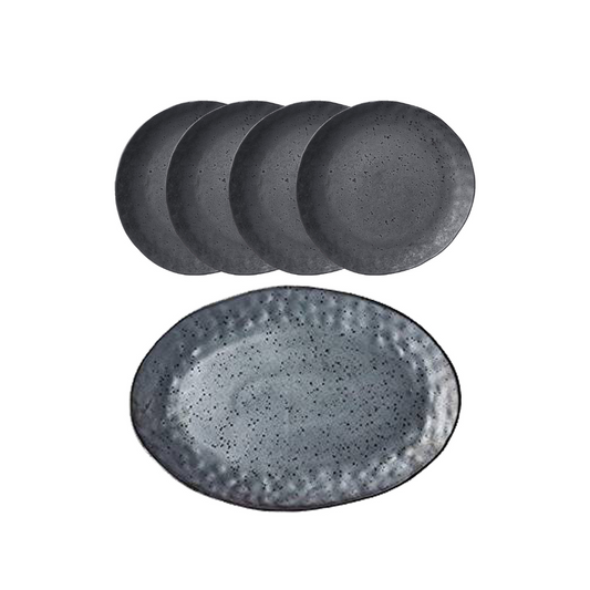ShervinVerkil Rania Tapas Dining Platter & Tapas Plates 5-piece Set
