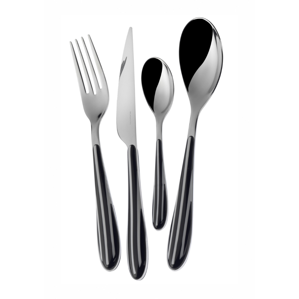 Bugatti Zebra 24-piece Cutlery Set - Black