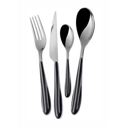 Bugatti Zebra 24-piece Cutlery Set - Black