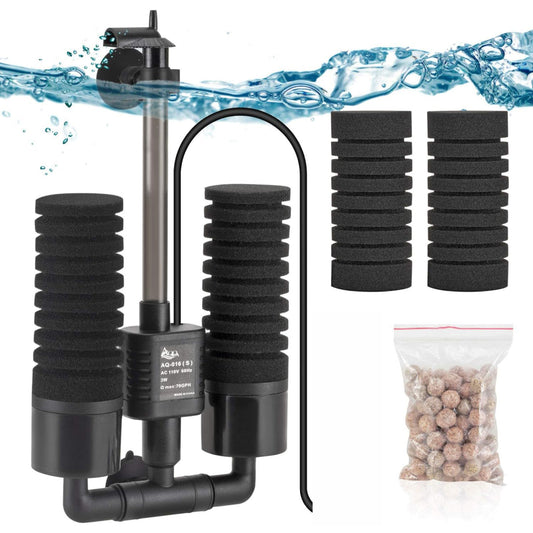 Hygger Aquarium Double Sponge Filter