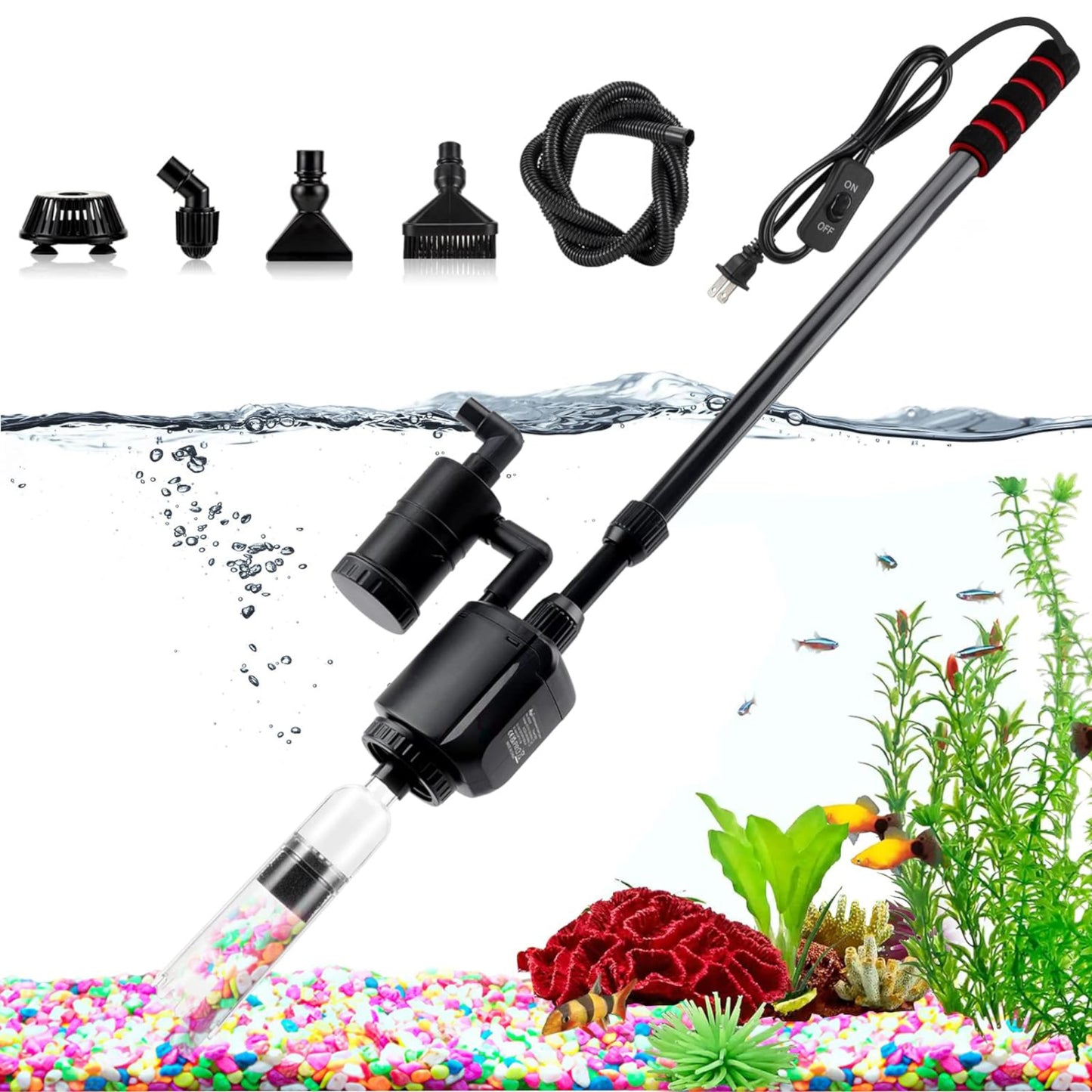 Hygger Aquarium Rechargeable Gravel Cleaner Kit