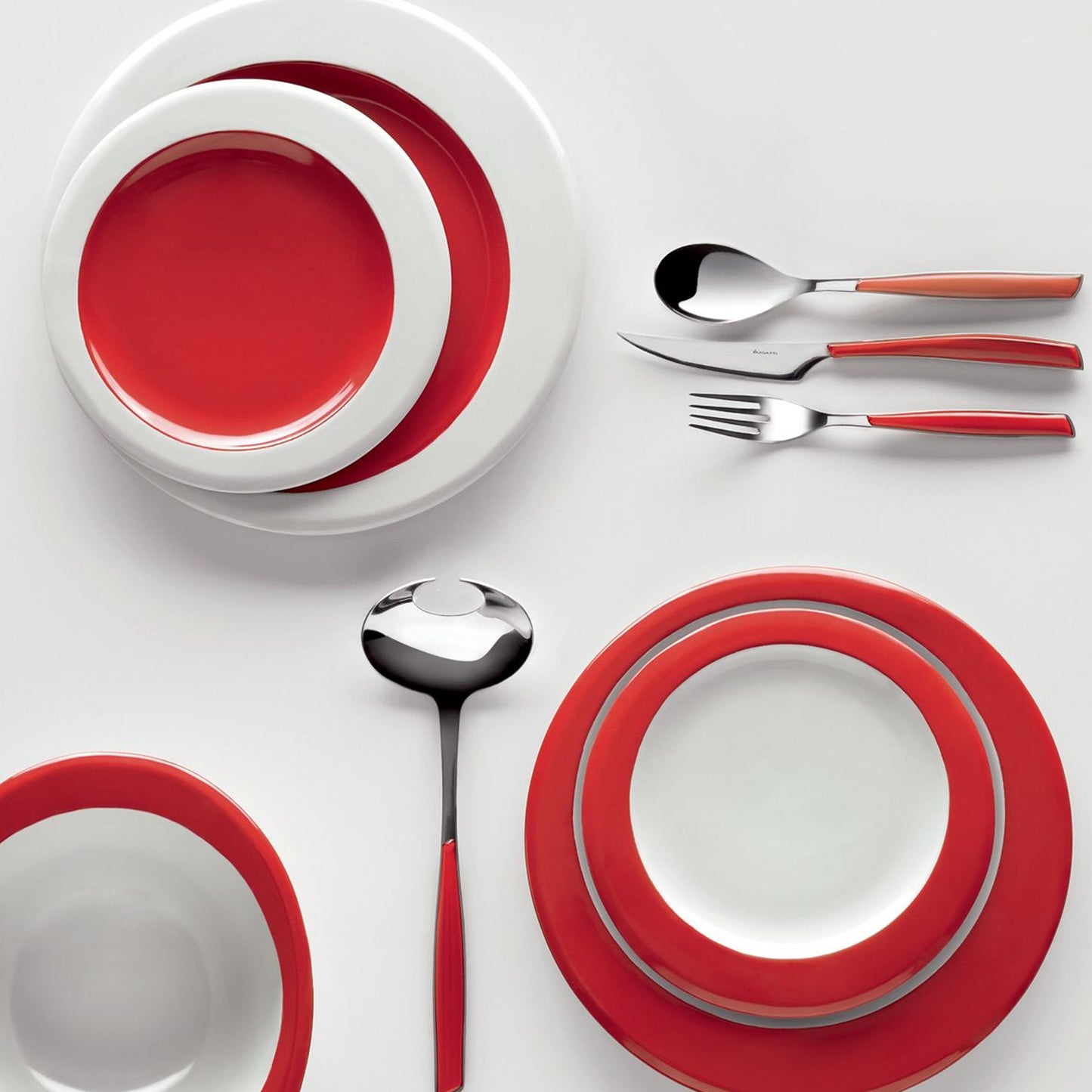 Bugatti Glamour 24-piece Cutlery Set - Red