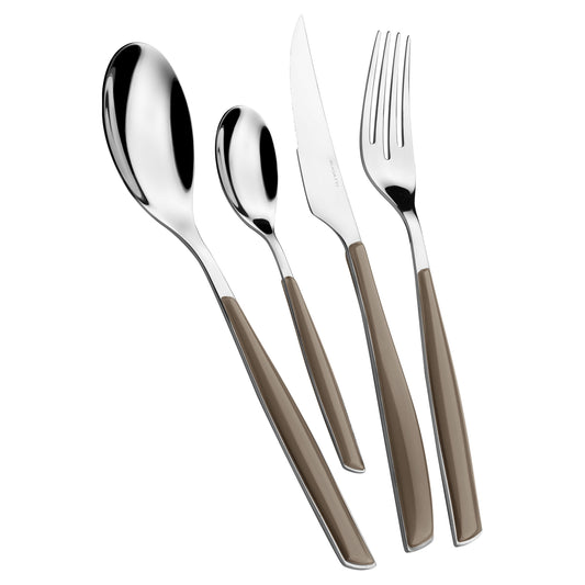 Bugatti Glamour 24-piece Cutlery Set - Tobacco