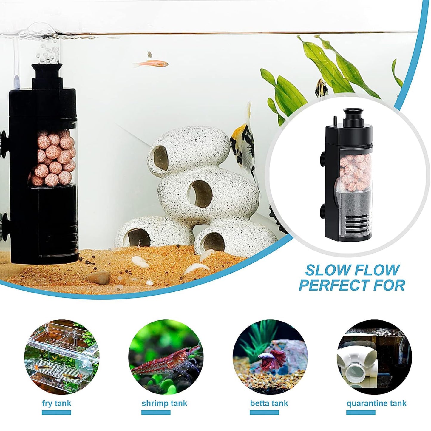 Hygger Aquarium Small Internal Filter