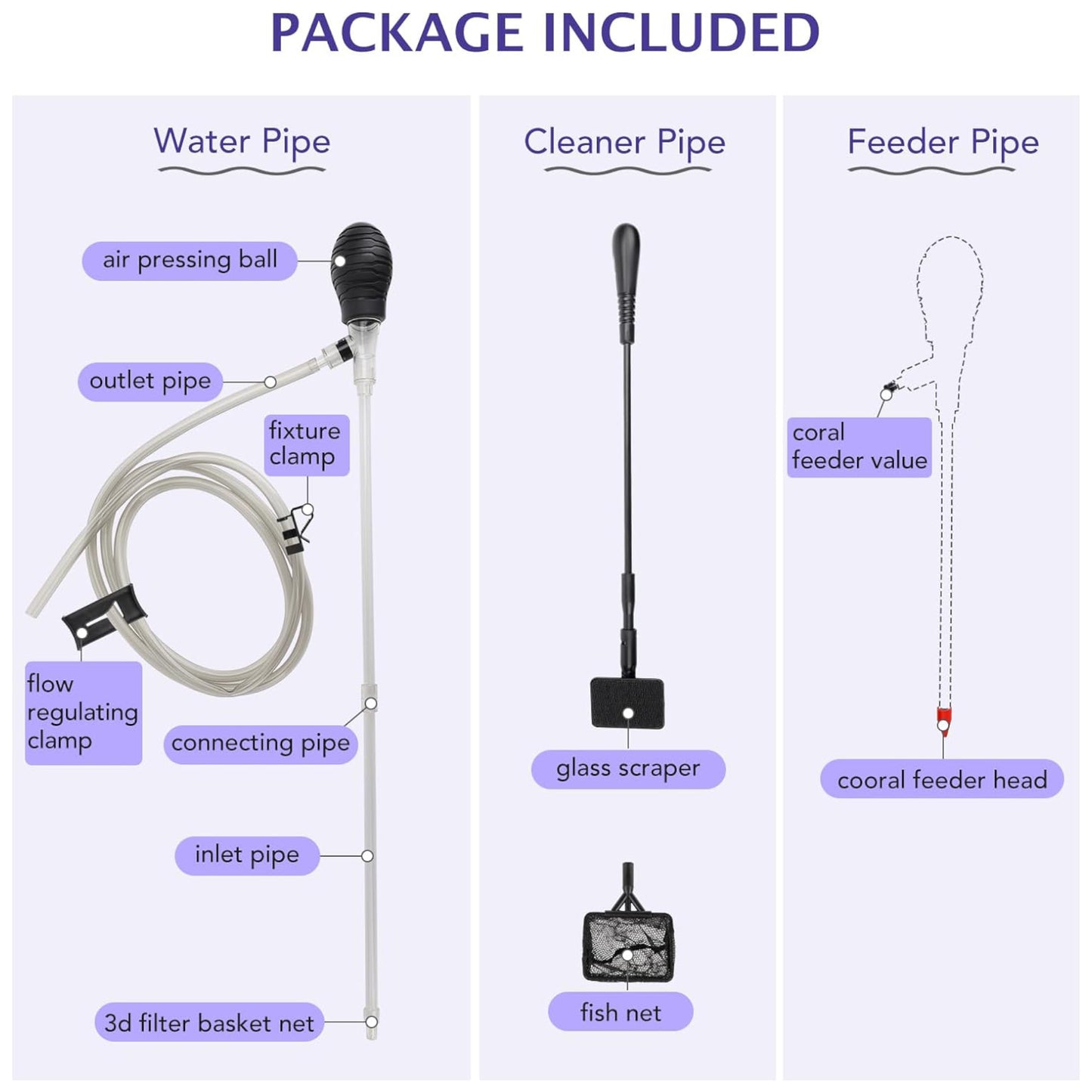 Hygger Aquarium Siphon Coral Feeder Kit