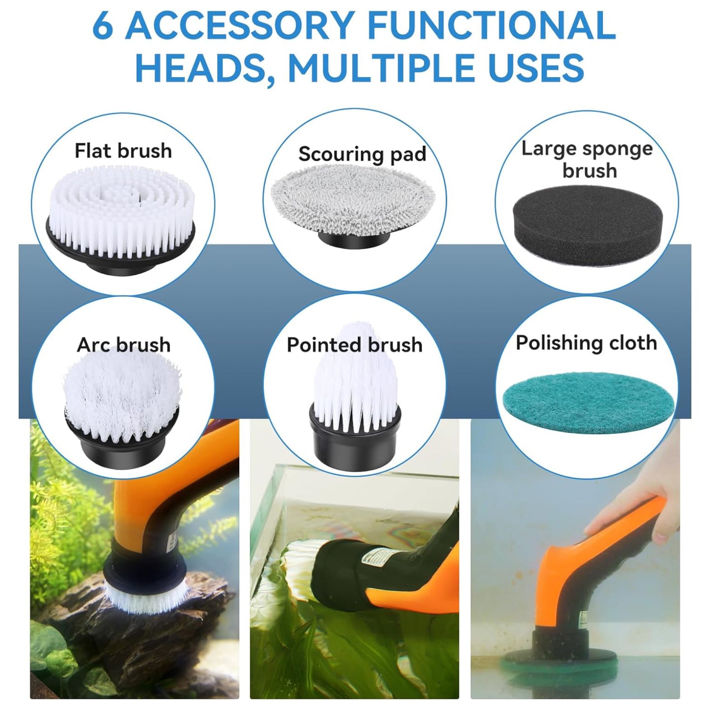 Hygger Aquarium Electric Cleaning Brush