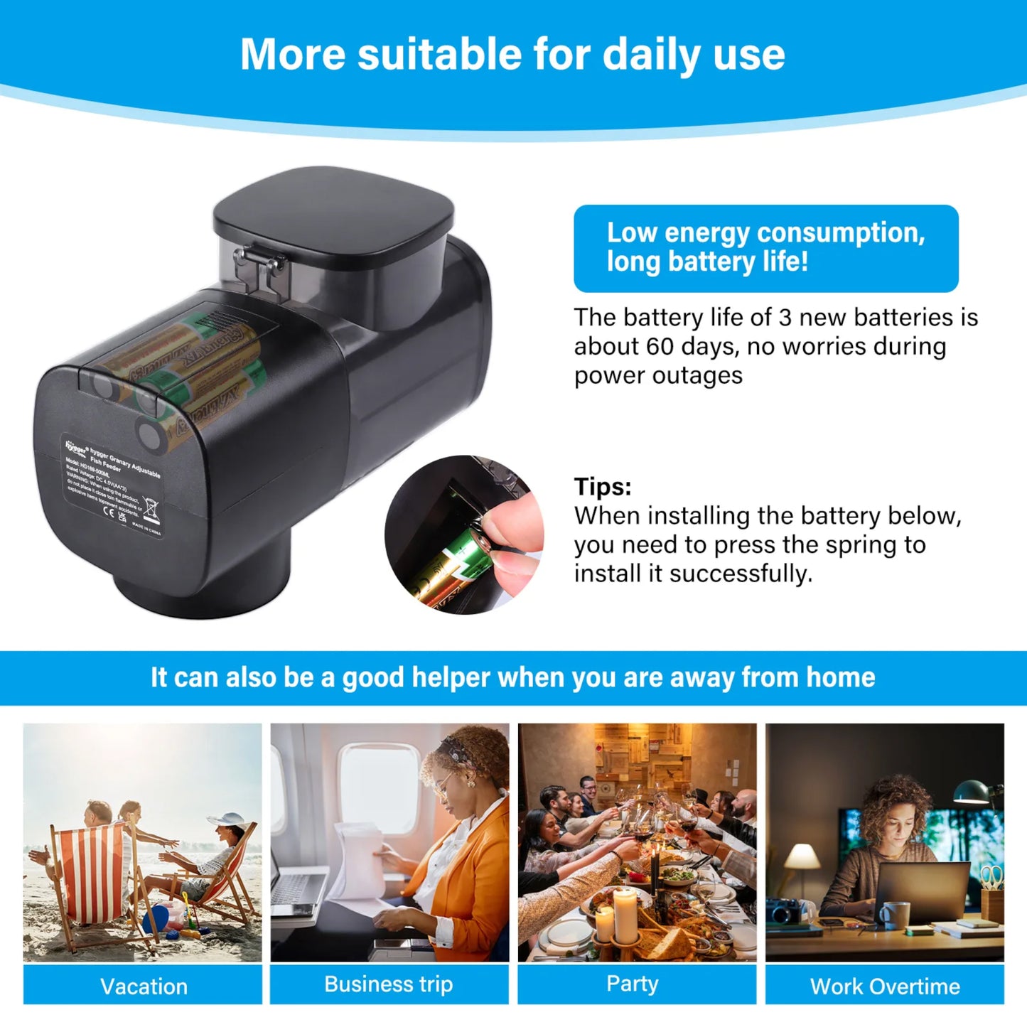 Hygger Automatic Fish Feeder for Aquarium