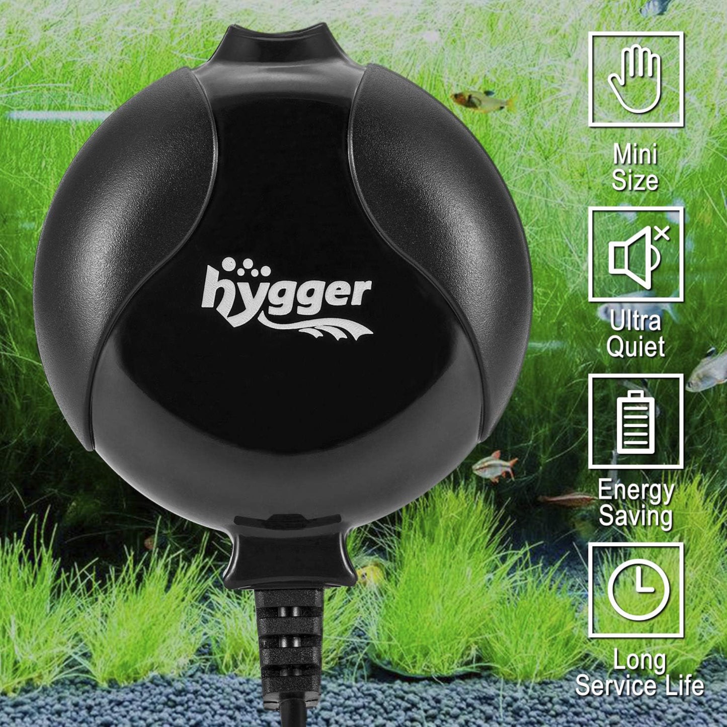 Hygger Mini Air Pump - Black