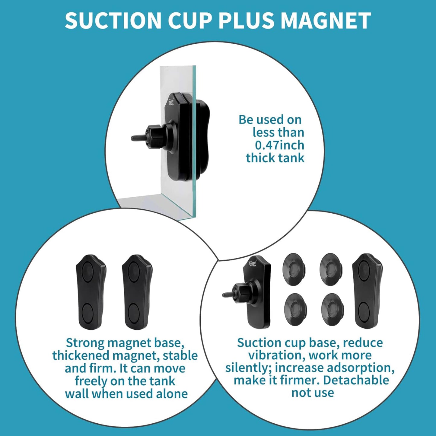 Hygger Double Head Wave Maker with Double Powerhead Pump 12W