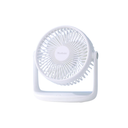 Yoobao Rechargeable Portable USB Low-noise Mini Fan 10000mAh - White