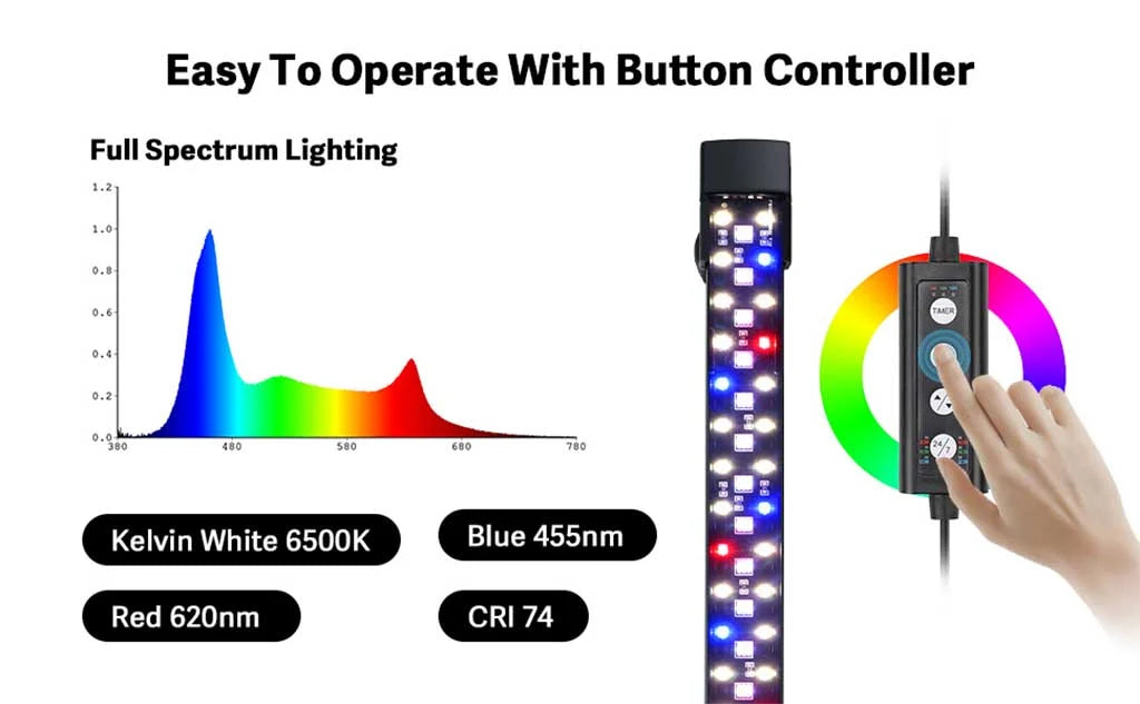 Hygger Submersible Aquarium LED Light