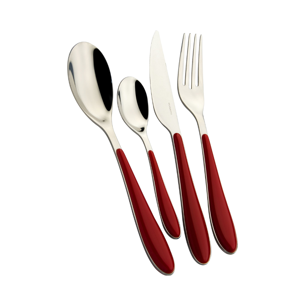 Bugatti Gioia 24-piece Cutlery Set - Red